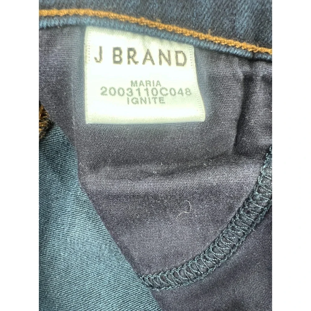 J Brand Maria Skinny Jeans Womens Size 26 Dark Wash Stretch‎ Mid Rise USA